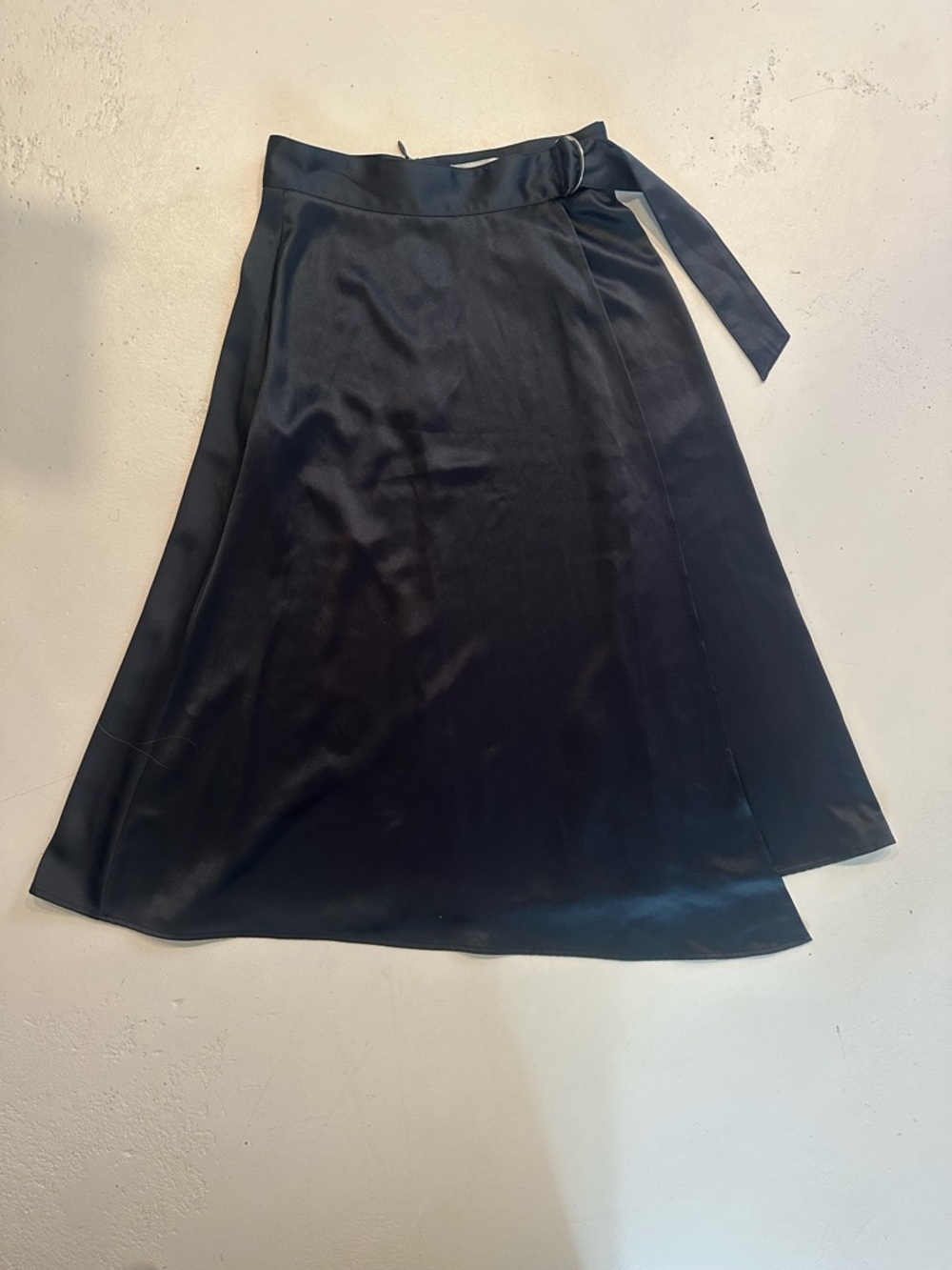 H&M Satin A-Line Wrap Skirt